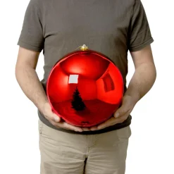 Boule Grand Format|Boule De Noël|EMINZA Boule de Noël (D250 mm) New Alpine Rouge