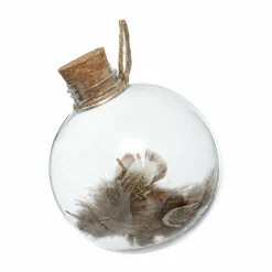 Boule De Noël|FEERIC LIGHTS Boule de Noël (D80 mm) Plumes et transparence Transparent