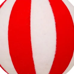 Boule De Noël|JJA Boule de Noël (D150 mm) Rayures et Blanc Rouge