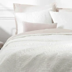 Couvre-Lit Et Édredon|ATMOSPHERA Boutis et taies d'oreiller (240 x 260 cm) Arabesque Ivoire