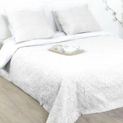 Couvre-Lit Et Édredon|ATMOSPHERA Boutis et taies d'oreiller (240 x 260 cm) Arabesque Ivoire