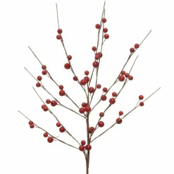 Branches Artificielles|KAEMINGK Branche décorative Noël (55 cm) Baies d'Hermione Rouge