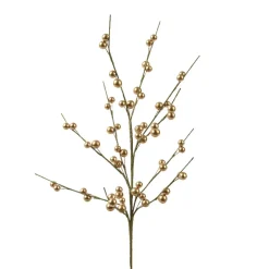 Branches Artificielles|KAEMINGK Branche de baies (H55 cm) Laponie métallisé Or
