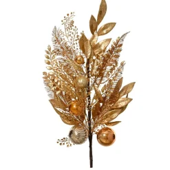 Branches Artificielles|Centre De Table|KAEMINGK Branche de feuille (H75 cm) Majesty cuivré Or