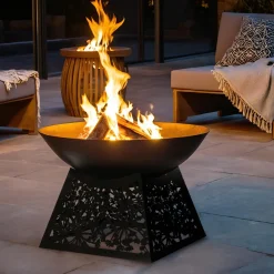 Brasero|#N/A Braséro d'extérieur (D75 x H48 cm) Veracruz Noir