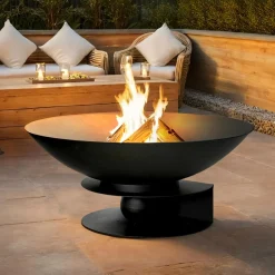 Brasero|#N/A Braséro d'extérieur (D60 x H50 cm) Flambo Noir