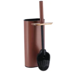 Accessoire Wc|TENDANCE Brosse WC couvercle acacia Season Color Ambre