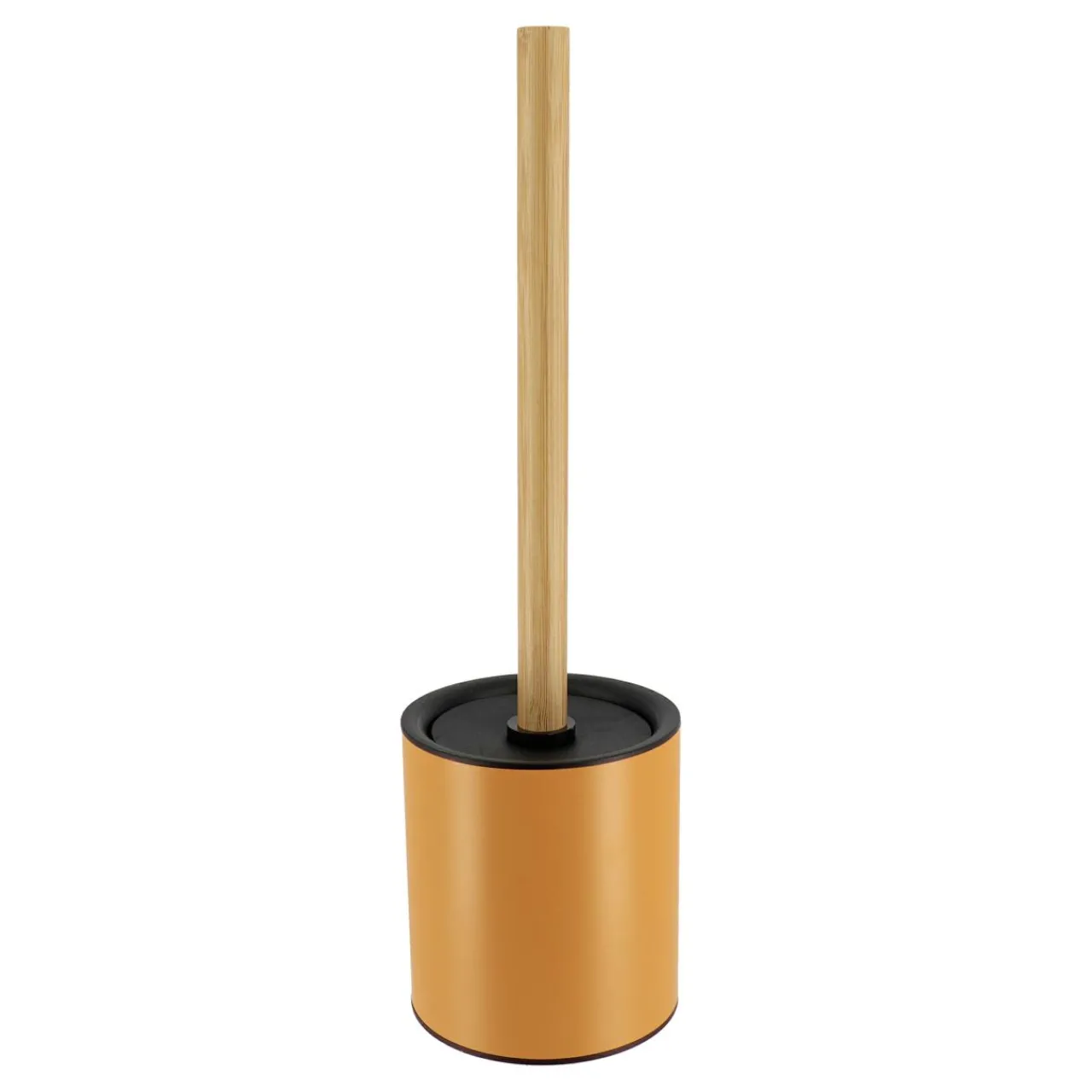 Accessoire Wc|TENDANCE Brosse WC métal Purebamboo Jaune moutarde