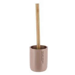 Accessoire Wc|TENDANCE Brosse WC polyrésine Purebamboo Cappuccino