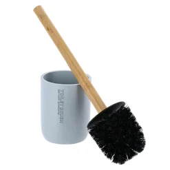 Accessoire Wc|TENDANCE Brosse WC polyrésine Purebamboo Bleu clair