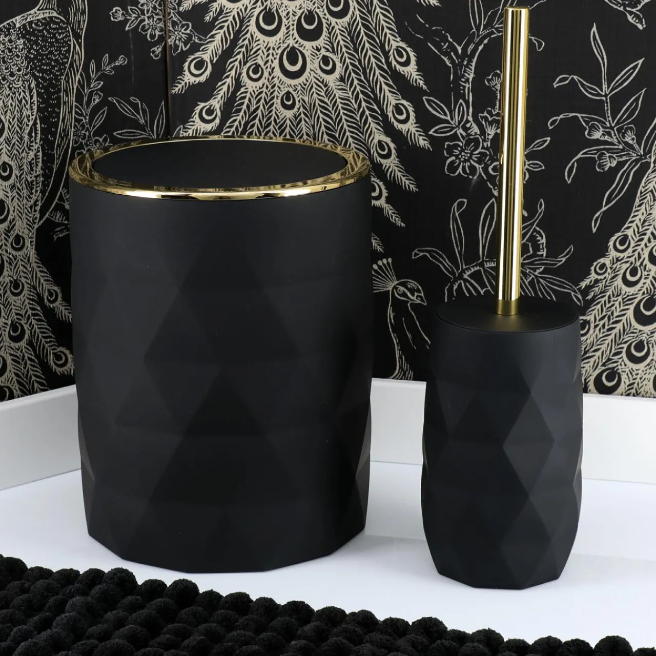 Accessoire Wc|TENDANCE Brosse WC Rubby Noir