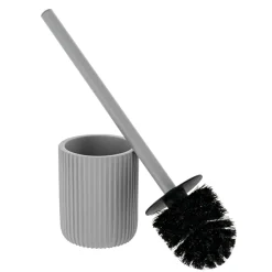 Accessoire Wc|TENDANCE Brosse WC Timeless Strié Gris clair