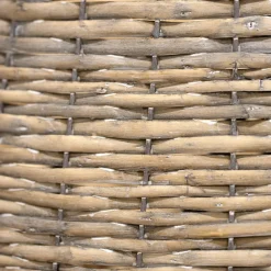 Cache Pied Sapin|EMINZA Cache pied de sapin en osier (D57 cm) Saule tressé vieilli Gris