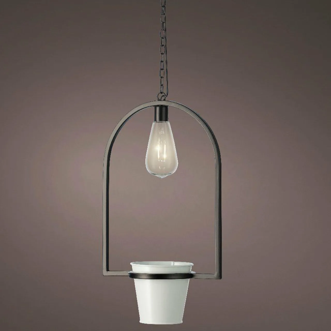 Déco Extérieur Et Cache-Pot|Déco Extérieur Et Cache-Pot|#N/A Cache-pot lumineux à suspendre (H102 cm) LED Melya - Blanc