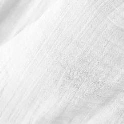 Protection De Literie|EMINZA Cache-sommier Gaze de coton (180 x 200 cm) Gaïa chantilly Blanc