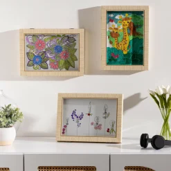 Toile, Cadre, Déco Murale|Atmosphera cru017dateur d'intu017drieur for kids Cadre à dessin mural A4 Théa Beige