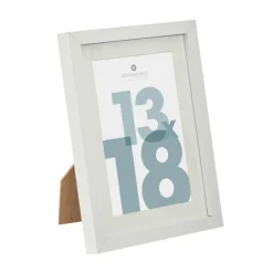 Toile, Cadre, Déco Murale|Atmosphera, cru017dateur d'intu017drieur Cadre bois à poser (13 x 18 cm) Manu Blanc