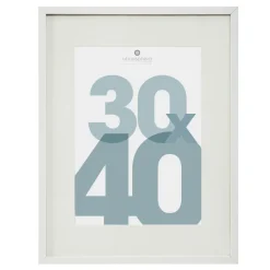 Toile, Cadre, Déco Murale|Atmosphera, cru017dateur d'intu017drieur Cadre photo bois mural (30 x 40 cm) Manu Blanc