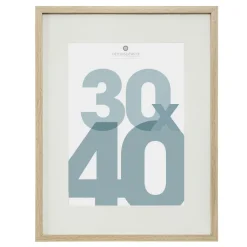 Toile, Cadre, Déco Murale|Atmosphera, cru017dateur d'intu017drieur Cadre photo bois mural (30 x 40 cm) Manu Naturel
