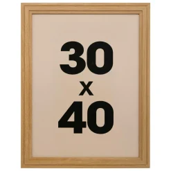 Toile, Cadre, Déco Murale|Atmosphera, cru017dateur d'intu017drieur Cadre photo mural bois (30 x 40 cm) Alix Marron