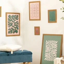 Toile, Cadre, Déco Murale|Atmosphera, cru017dateur d'intu017drieur Cadre photo mural bois (18 x 24 cm) Alix Marron