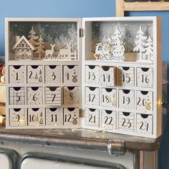 Déco Et Objet De Noël|KAEMINGK Calendrier de l'Avent à remplir (H30 cm) Scandinavie Blanc