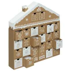 Déco Et Objet De Noël|FEERIC LIGHTS Calendrier de l'Avent à remplir Maison Pain d'épices Naturel