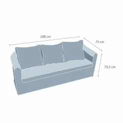 Canapé, Fauteuil Et Table Basse|MOBELLIA Canapé de jardin en résine tressée 3 places Calvi Gris et taupe Tressé Gris - Taupe