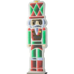 Père Noël, Animaux Et Personnage|Déco Et Objet De Noël|KAEMINGK Casse-noisette lumineux 624 LED (H120 cm) Infinity Blanc froid et Multicolore