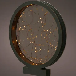 Déco Et Objet De Noël|Déco Et Objet Lumineux|KAEMINGK Cercle lumineux à piles 80 LED (H38,5 cm) Blanc chaud