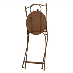 Chaise De Jardin|Salon De Balcon|EMINZA Chaise bistrot pliable en mosaïque Madrid Marron