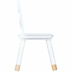 Petit Meuble Enfant|Atmosphera createur d'interieur for kids Chaise enfant bois (H52,5 cm) Douceur Renard he Blanc