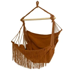 Hamac Et Accessoires|#N/A Chaise Hamac à suspendre à franges Terracotta Orange