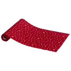Nappe Et Chemin De Table|FEERIC LIGHTS Chemin de table velours (300 x 28 cm) Sapins de Noël Rouge