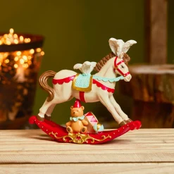 Déco Et Objet De Noël|KAEMINGK Cheval à bascule (H18 cm) Cirque de Noël Multicolore