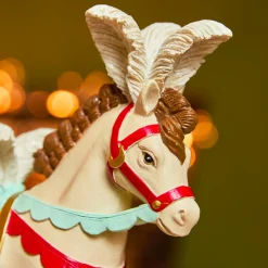 Déco Et Objet De Noël|KAEMINGK Cheval à bascule (H18 cm) Cirque de Noël Multicolore