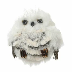 Décoration De Sapin|KAEMINGK Chouette à suspendre (H8 cm) Bao Blanc