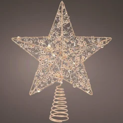 Cimier De Sapin|KAEMINGK Cimier de sapin lumineux Angie et blanc chaud Or