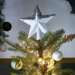 Cimier De Sapin|KAEMINGK Cimier de sapin pailleté Alpeo Blanc