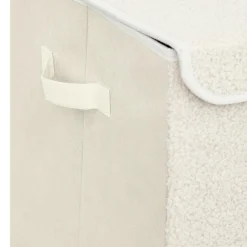 Rangement Enfant|Atmosphera cru017dateur d'intu017drieur for kids Coffre de rangement pliable enfant bouclette (36 x 57 cm) Yuma Blanc