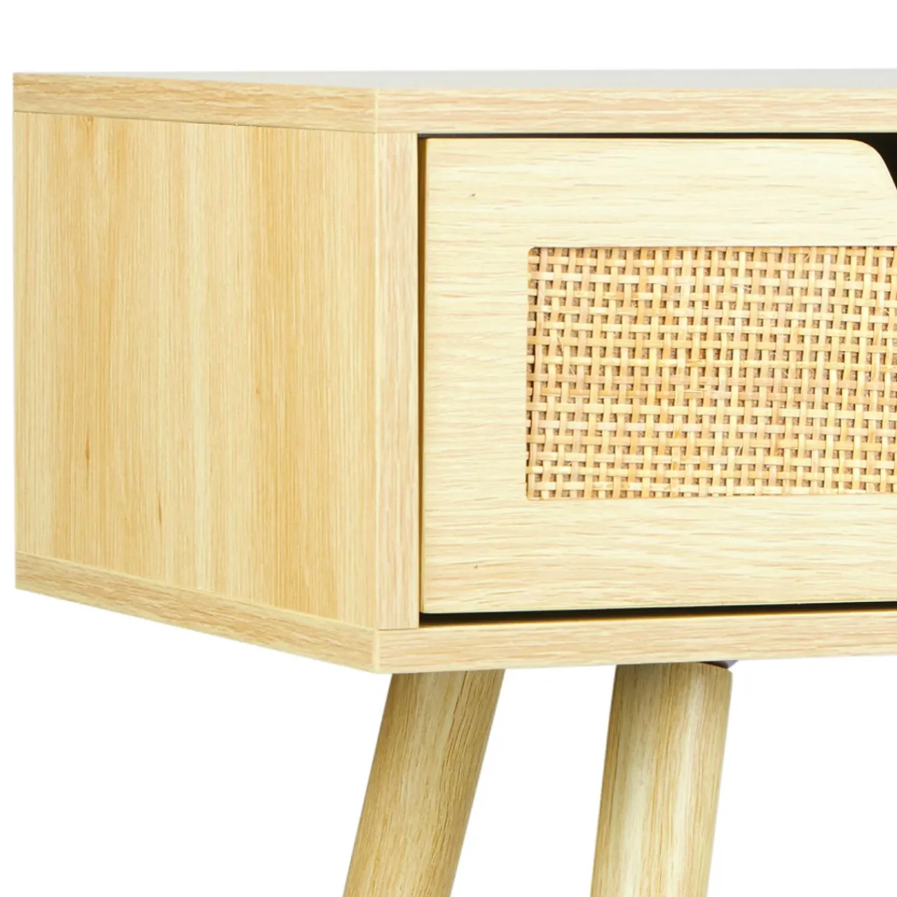 Etagère, Meuble Modulable|OSTARIA Console 2 tiroirs bois (H72 cm) Amélia Beige