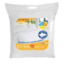 Couette, Oreiller, Traversin|EMINZA Couette (260 x 240 cm) 4 Saisons he Blanc