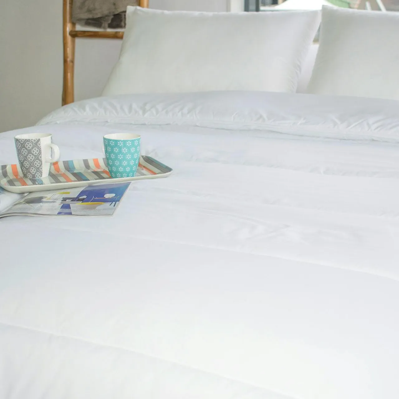 Couette, Oreiller, Traversin|EMINZA Couette (260 x 240 cm) Respirante et Légère he Blanc