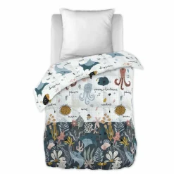 Linge De Lit Enfant|Linge De Lit Enfant|L'EFFET PAPILLON Couette imprimée enfant (140 x 200 cm) Octopia Multicolore