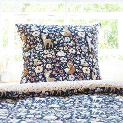 Linge De Lit Enfant|Linge De Lit Enfant|L'EFFET PAPILLON Couette imprimée enfant et une taie d'oreiller (140 x 200 cm) Forêt enchantée Multicolore