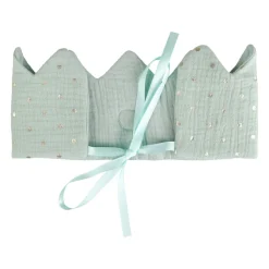 Objet Déco Enfant|OSTARIA Couronne d'anniversaire enfant coton (40 cm) Roi e Vert