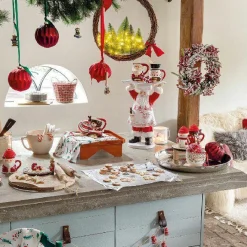 Couronne De Noël|KAEMINGK Couronne de Noël Baies (D40 cm) givrée Rouge