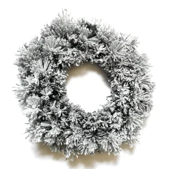 Couronne De Noël|EMINZA Couronne de Noël (D50 cm) Edmonton Vert enneigé Sapin enneigé