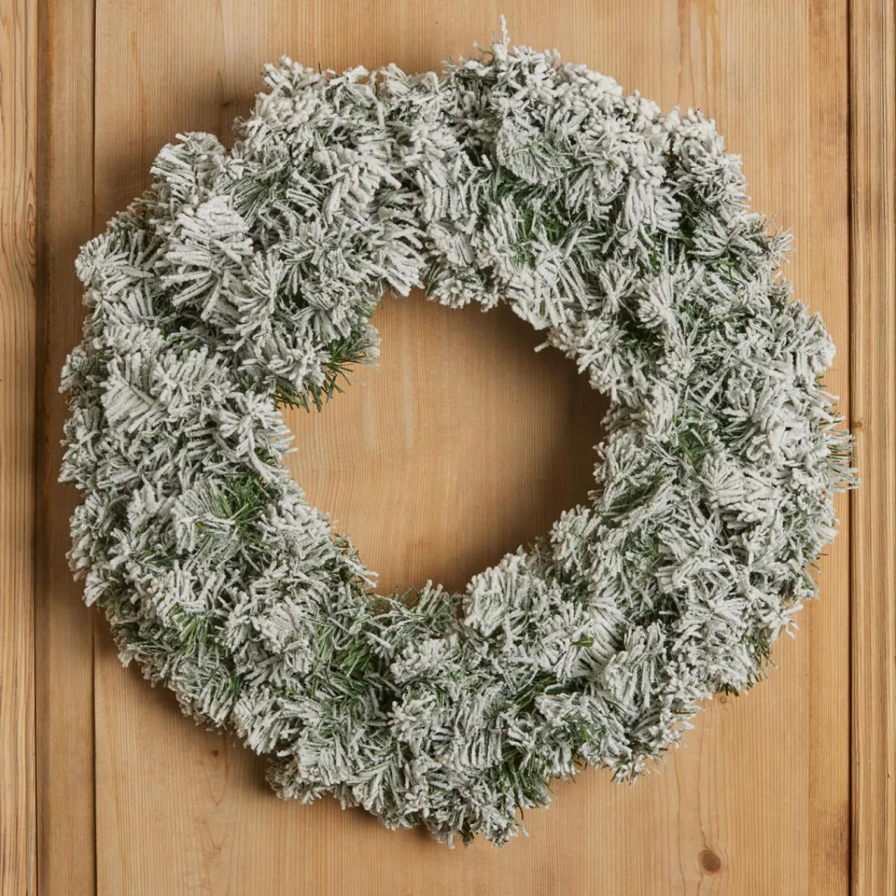 Couronne De Noël|EMINZA Couronne de Noël (D60 cm) Royal Vert enneigé Sapin enneigé