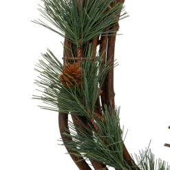 Couronne De Noël|JJA Couronne de Noël (D33 cm) Welcome Hérisson Marron